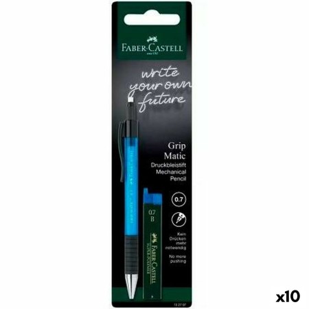 Portemines Faber-Castell Grip Matic Bleu 0,7 mm (10 Unités)