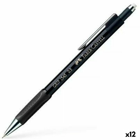 Portaminas Faber-Castell Portamine Grip 1345 Negro 0,5 mm (12 Unidades)