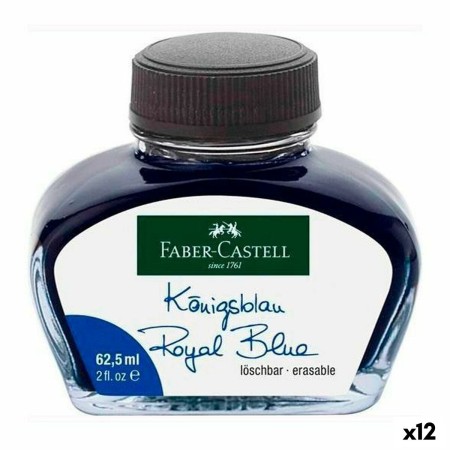 Encrier Faber-Castell Royal 62,5 ml Bleu (12 Unités)