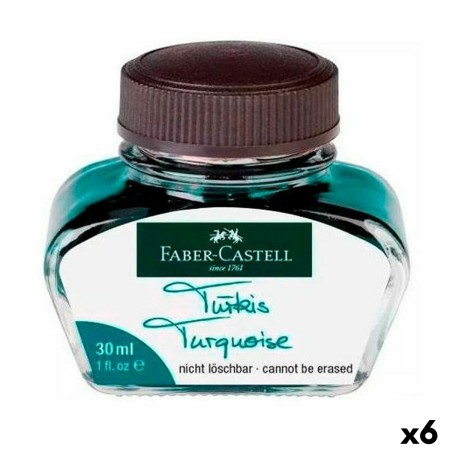 Tintero Faber-Castell Turquesa 30 ml (6 Unidades)