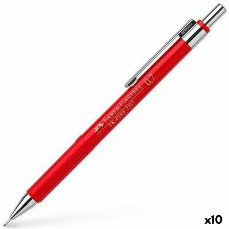 Portemines Faber-Castell Tk-Fine 2317 Rouge 0,7 mm (10 Unités)