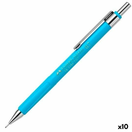 Portaminas Faber-Castell Tk-Fine 2317 Azul claro 0,7 mm (10 Unidades)