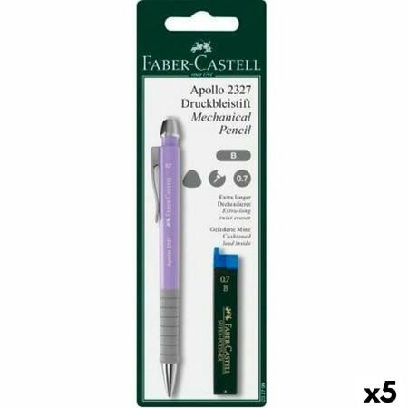 Portaminas Faber-Castell Apollo 2327 Rosa Azul oscuro 0,7 mm (5 Unidades)