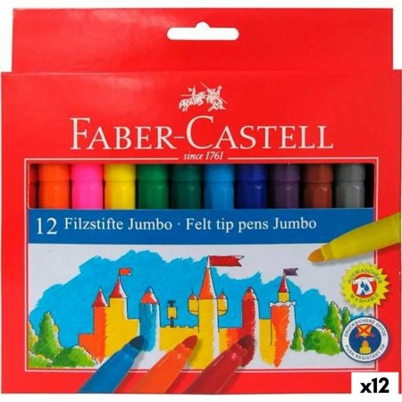 Set de Rotuladores Faber-Castell Jumbo Estuche 12 Unidades