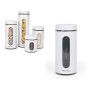 Tarro Quttin Acero Vidrio Blanco 1500 ml