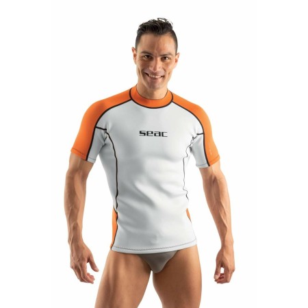 Neopreno Seac Camiseta de Manga Corta Naranja/Blanco (M) (Reacondicionado B)