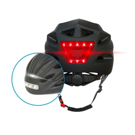 Casco de Ciclismo para Adultos Beeper Negro Luz LED (M) (Reacondicionado A+)