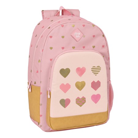 Cartable Glow Lab Hearts Rose (30 x 46 x 14 cm)