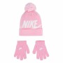 Gorro y Guantes Nike Swoosh Rosa