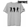 T-shirt à manches courtes unisex Fortnite 75062 Gris