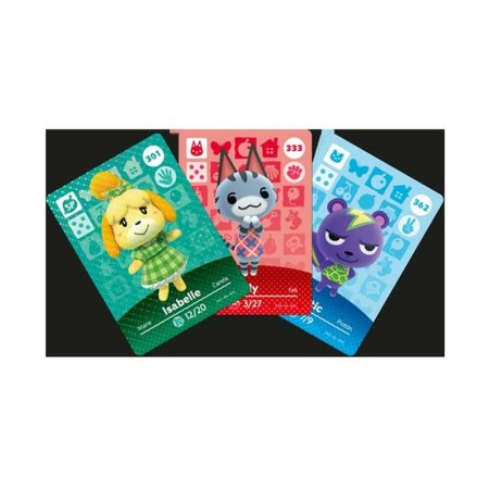 Jouet interactif Nintendo amiibo Animal Crossing Cards - Series 4 Pack 3 Pièces 3 Unités