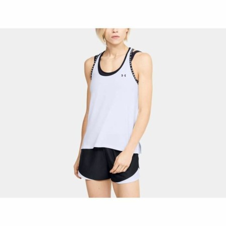 Camiseta de Tirantes Mujer Under Armour Knockout Blanco