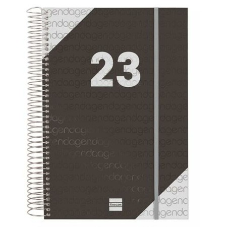 Agenda Finocam Year 2023 16,5 x 24,2 cm Negro