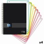 Set de Cuadernos Oxford European Book Live&Go Negro A5 160 Hojas 4 Unidades