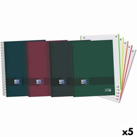 Set de Cuadernos Oxford European Book 5 Multicolor A4 120 Hojas 5 Unidades