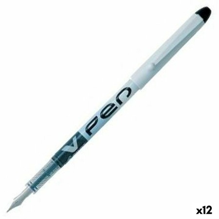 Pluma de Caligrafía Pilot V Pen Desechable Negro 0,4 mm 12 Unidades