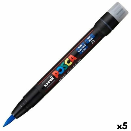 Rotuladores POSCA PCF-350 Azul 5 Unidades