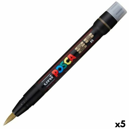 Rotuladores POSCA PCF-350 Oro 5 Unidades