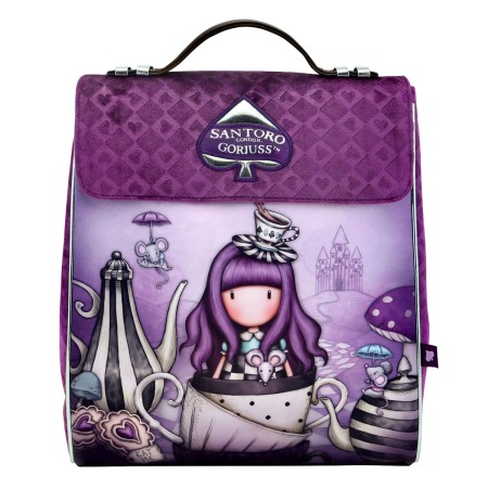 Sac à dos enfant Gorjuss A little more tea Violet (27 x 33 x 15 cm)