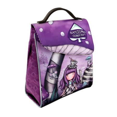 Cartable Gorjuss A little more tea Violet (22 x 26.5 x 10.5 cm)