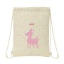 Bolsa Mochila con Cuerdas Safta Forest Beige (26 x 34 x 1 cm)