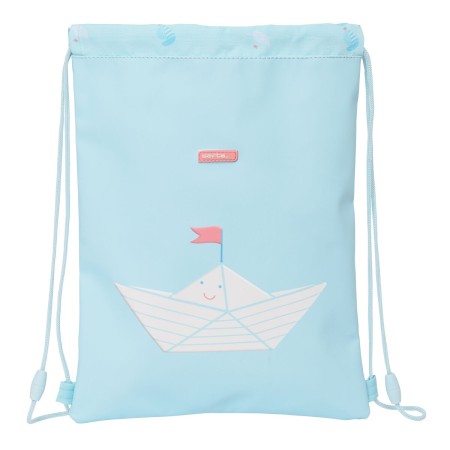 Bolsa Mochila con Cuerdas Safta Ship Azul (26 x 34 x 1 cm)