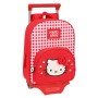 Mochila Escolar con Ruedas Hello Kitty Spring Rojo (26 x 34 x 11 cm)