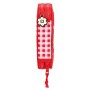 Estuche Escolar con Accesorios Hello Kitty Spring Rojo (12.5 x 19.5 x 4 cm) (28 piezas)