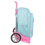 Mochila Escolar con Ruedas Glow Lab Cute doll Azul claro (31 x 41 x 14 cm)