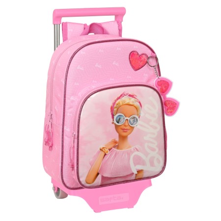 Mochila Escolar con Ruedas Barbie Girl Rosa (26 x 34 x 11 cm)