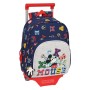 Mochila Escolar con Ruedas Mickey Mouse Clubhouse Only one Azul marino (28 x 34 x 10 cm)