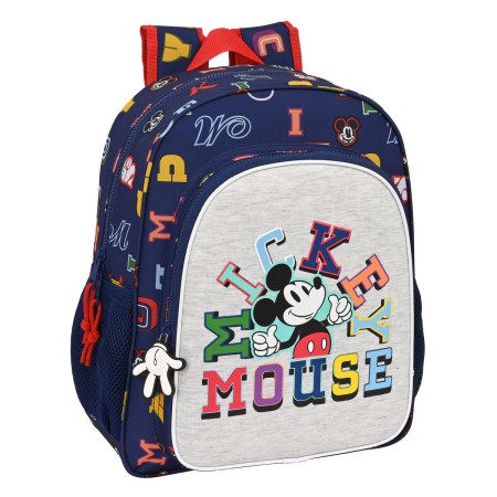 Mochila Escolar Mickey Mouse Clubhouse Only one Azul marino (32 x 38 x 12 cm)