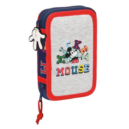 Trousse Scolaire avec Accessoires Mickey Mouse Clubhouse Only one Blue marine (12.5 x 19.5 x 4 cm) (28 pcs)