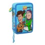 Estuche Escolar con Accesorios Toy Story Ready to play Azul claro (12.5 x 19.5 x 4 cm) (28 piezas)