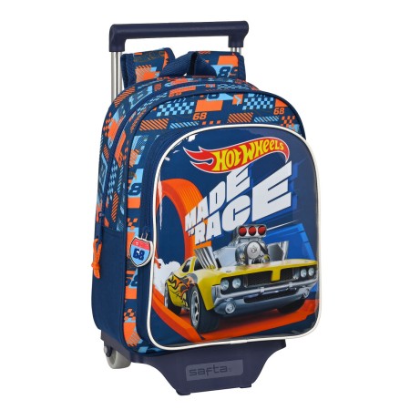 Cartable à roulettes Hot Wheels Speed club Orange (27 x 33 x 10 cm)