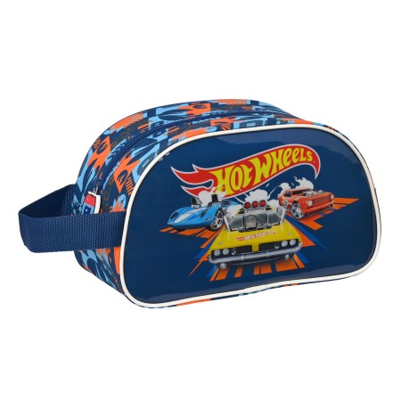 Trousse de Toilette Hot Wheels Speed club Orange Blue marine (26 x 15 x 12 cm)