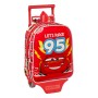 Mochila Escolar con Ruedas Cars Let's race Rojo Blanco (22 x 27 x 10 cm)