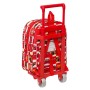 Mochila Escolar con Ruedas Cars Let's race Rojo Blanco (22 x 27 x 10 cm)