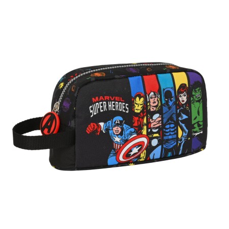 Sac glacière goûter The Avengers Super heroes 21.5 x 12 x 6.5 cm Noir