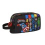 Portameriendas Térmico The Avengers Super heroes 21.5 x 12 x 6.5 cm Negro