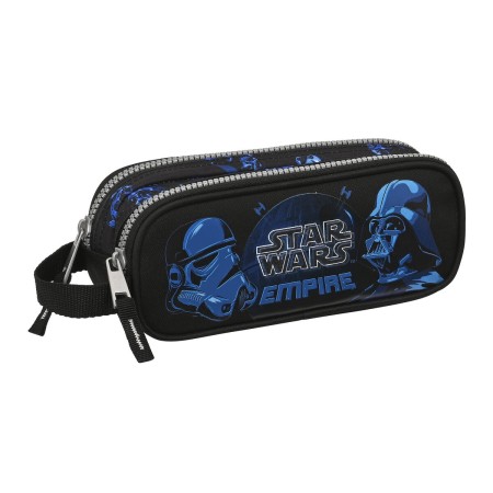 Trousse Fourre-Tout Double Star Wars Digital escape Noir (21 x 8 x 6 cm)