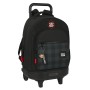 Mochila Escolar con Ruedas Paul Frank Campers Negro (33 x 45 x 22 cm)