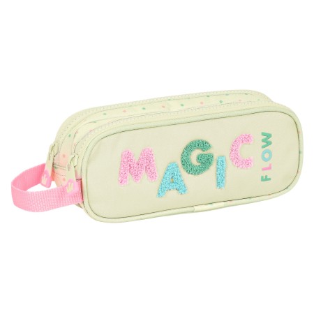 Trousse Fourre-Tout Double Glow Lab Magic flow Beige (21 x 8 x 6 cm)