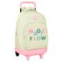 Mochila Escolar con Ruedas Glow Lab Magic flow Beige (33 x 45 x 22 cm)