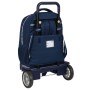 Mochila Escolar con Ruedas Benetton Love Azul marino (33 x 45 x 22 cm)