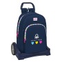 Cartable à roulettes Benetton Love Blue marine (30 x 46 x 14 cm)