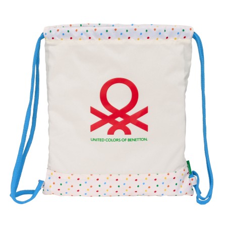 Bolsa Mochila con Cuerdas Benetton Topitos (35 x 40 x 1 cm)
