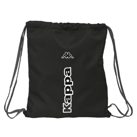 Bolsa Mochila con Cuerdas Kappa Black Negro (35 x 40 x 1 cm)