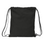 Bolsa Mochila con Cuerdas Kappa Black Negro (35 x 40 x 1 cm)