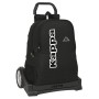 Mochila Escolar con Ruedas Kappa Black Negro (32 x 44 x 16 cm)